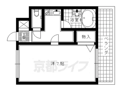 サクセス52(1K/4階)の間取り写真