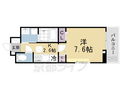 片町線 京田辺駅 徒歩19分 3階建 築1年(1K/1階)の間取り写真