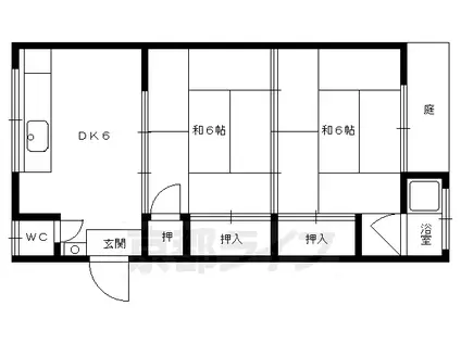 鎌田マンション(2DK/3階)の間取り写真