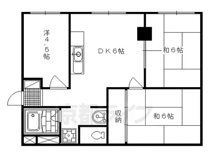 パレット御池(3DK/8階)の間取り写真
