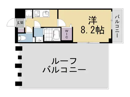 叡山電鉄 修学院駅 徒歩6分 5階建 新築(1K/4階)の間取り写真