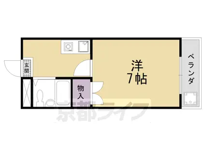 りりぱっと植村(1K/3階)の間取り写真