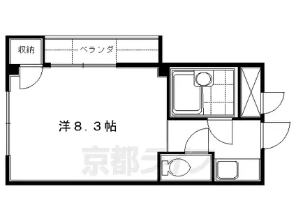 PINE TREE(1K/3階)の間取り写真