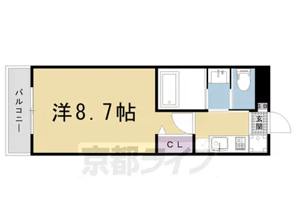 SILK HOUSEとなみ 3号館(1K/5階)の間取り写真