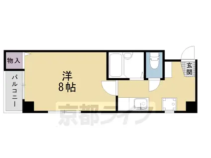 REVERY朱雀(1K/2階)の間取り写真