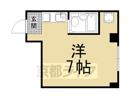 パレスオブタクティクス(ワンルーム/1階)の間取り写真