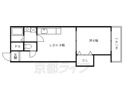 ビュープラザ(1LDK/3階)の間取り写真