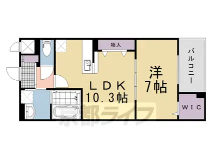 メゾン・ド・エフ(1LDK/2階)の間取り写真