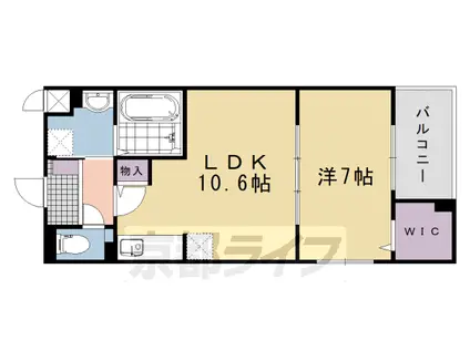 メゾン・ド・エフ(1LDK/2階)の間取り写真