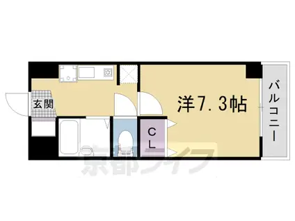 エル・カーサー(1K/3階)の間取り写真