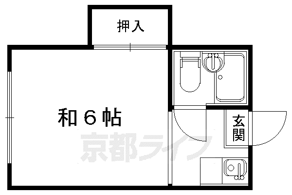 コーポ松井(1K/1階)の間取り写真