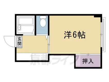 ハイツささや(1K/2階)の間取り写真