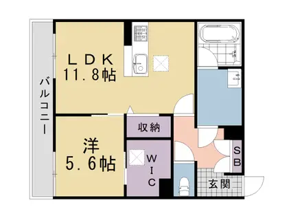 阪急電鉄京都線 桂駅 徒歩11分 2階建 新築(1LDK/1階)の間取り写真