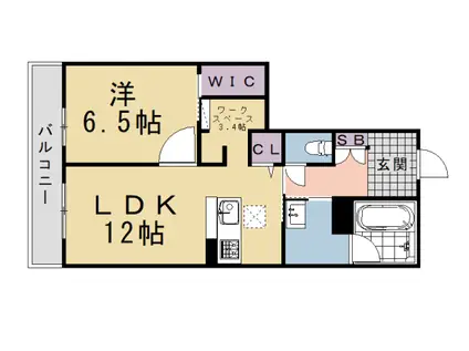 阪急電鉄京都線 桂駅 徒歩11分 2階建 新築(1LDK/1階)の間取り写真