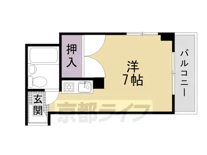 バルーンクラブ(1K/2階)の間取り写真