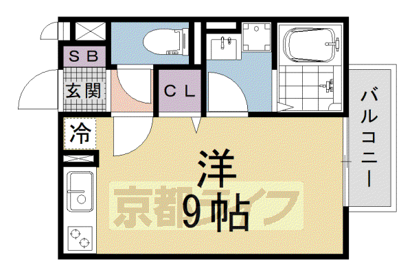セジュールIHARA(ワンルーム/2階)の間取り写真