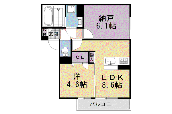 阪急電鉄京都線 西京極駅 徒歩5分 3階建 新築(1SLDK/3階)の間取り写真