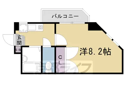 スカーラ12(1K/2階)の間取り写真