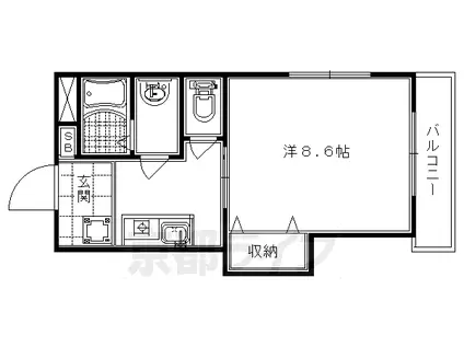 一太郎パート3(1K/3階)の間取り写真