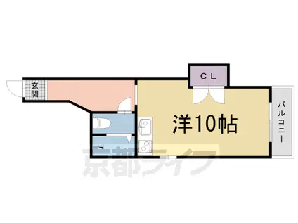 パレス松原(ワンルーム/5階)の間取り写真