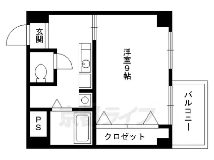α PRIZE 6(1K/2階)の間取り写真