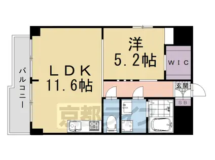 CORT UESHO(1LDK/8階)の間取り写真