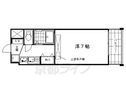 エステムコート京都烏丸Ⅲジャパニズム(1K/11階)の間取り写真