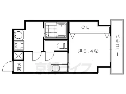 T`S CASA 御幸町(1K/7階)の間取り写真