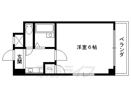 レ・タン・ドゥ・ラ・メールCK 5(1K/2階)の間取り写真