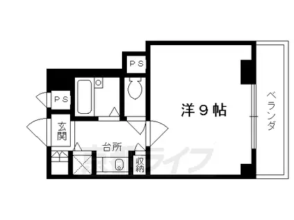 LEGAL京都西陣(1K/7階)の間取り写真
