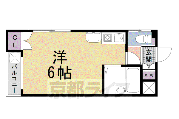 TAISEI都(1K/2階)の間取り写真