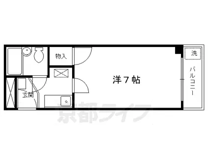 サンフェスタ(1K/2階)の間取り写真