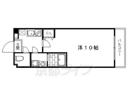 第二みやぎビル(1K/2階)の間取り写真