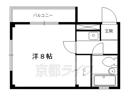 ファーストステージK2(1K/2階)の間取り写真