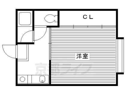 京阪電気鉄道鴨東線 出町柳駅 徒歩7分 2階建 築38年(1K/2階)の間取り写真