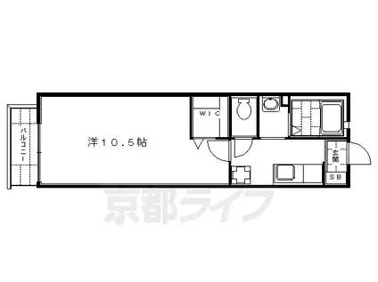 タイチ七瀬川(1K/1階)の間取り写真