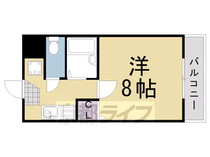 メゾンショウエイ(1K/2階)の間取り写真