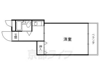 センチュリー21(1K/3階)の間取り写真