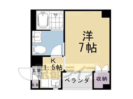 MORE西洞院(1K/5階)の間取り写真