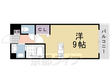 東海道本線 桂川駅(京都) 徒歩10分 2階建 築21年(1K/2階)の間取り写真