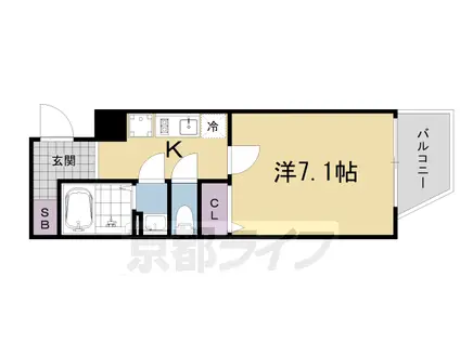 トレジャーマンション2(1K/5階)の間取り写真