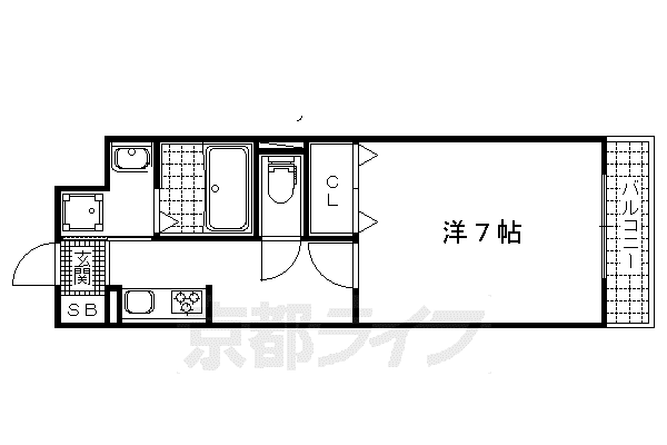 DIEU LAC(1K/2階)の間取り写真