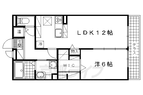 カサレリアⅡ(1LDK/2階)の間取り写真