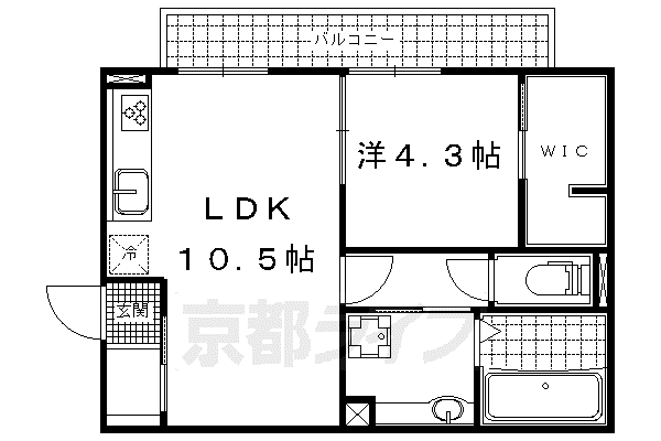 RIBERA SQUARE A棟(1LDK/1階)の間取り写真