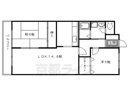 ローゼンハウス(2LDK/1階)の間取り写真