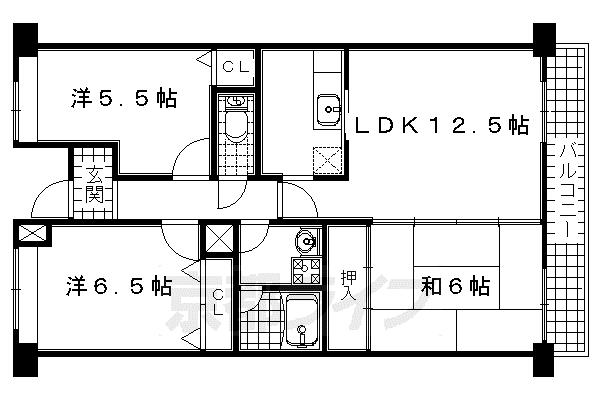ソレーユ大久保(3LDK/2階)の間取り写真