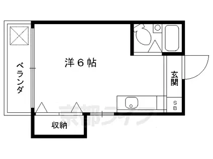 アーべインハウス(1K/3階)の間取り写真