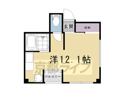 ハイツサンエー(1DK/2階)の間取り写真