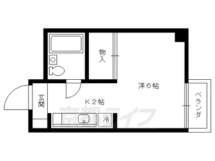 コーポ千尋(1K/5階)の間取り写真