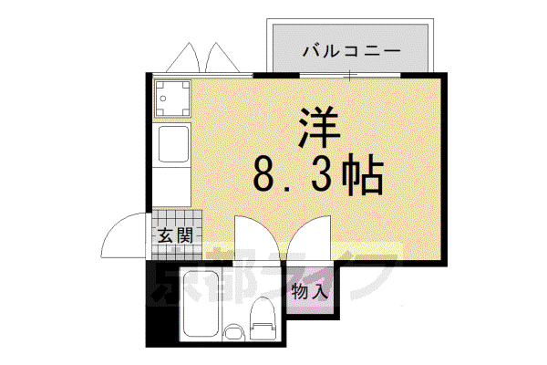 レジデンスひいらぎ(1K/3階)の間取り写真